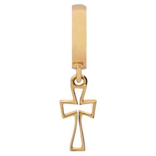 Image of Forgyldt Cross charm fra Christina Collect